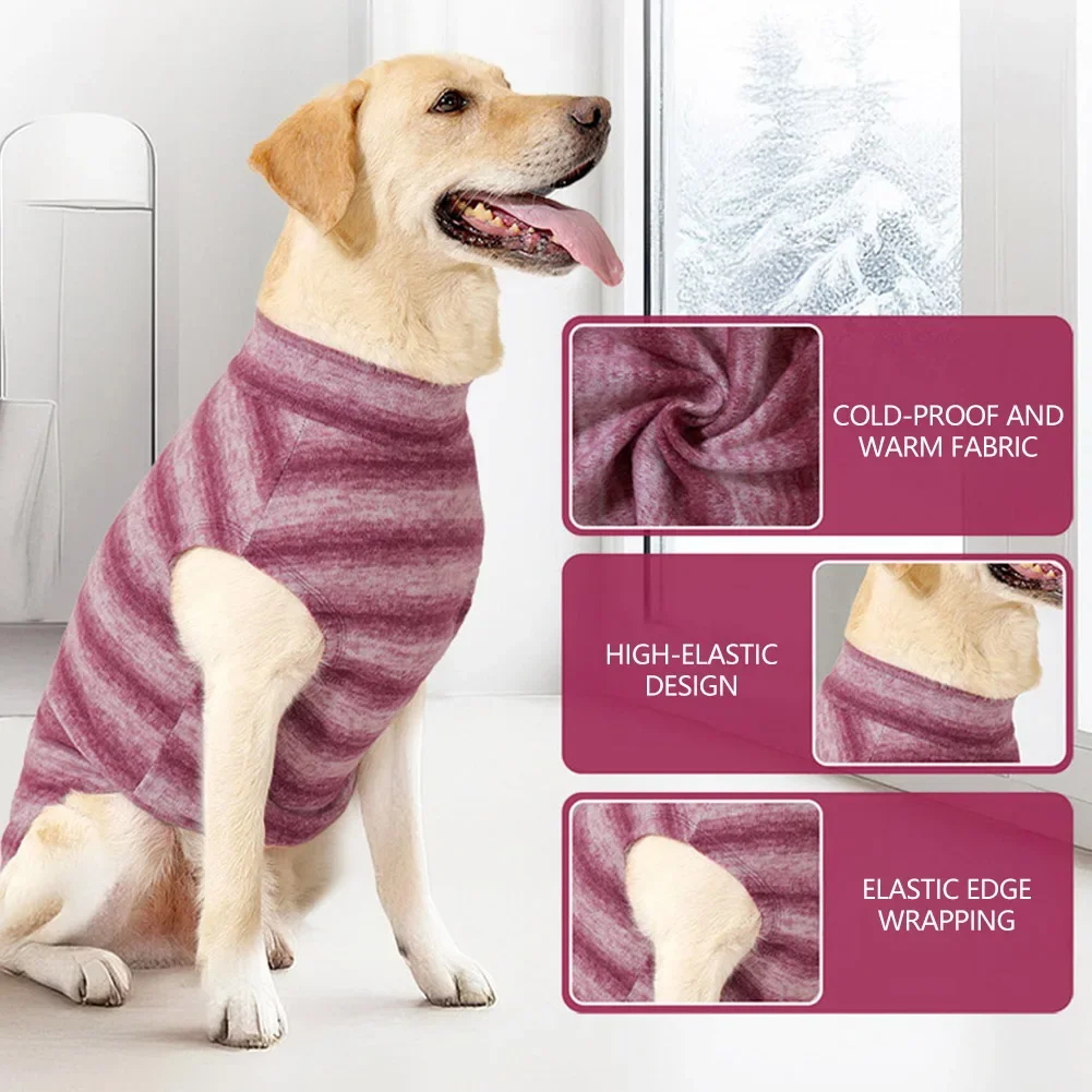 4-42.5kg Comfortable Soft Pet Knitted Vest Clothing Home Pet Clothing XS-3XL Medium Large Pet Winter Sweater Clothing Supplies