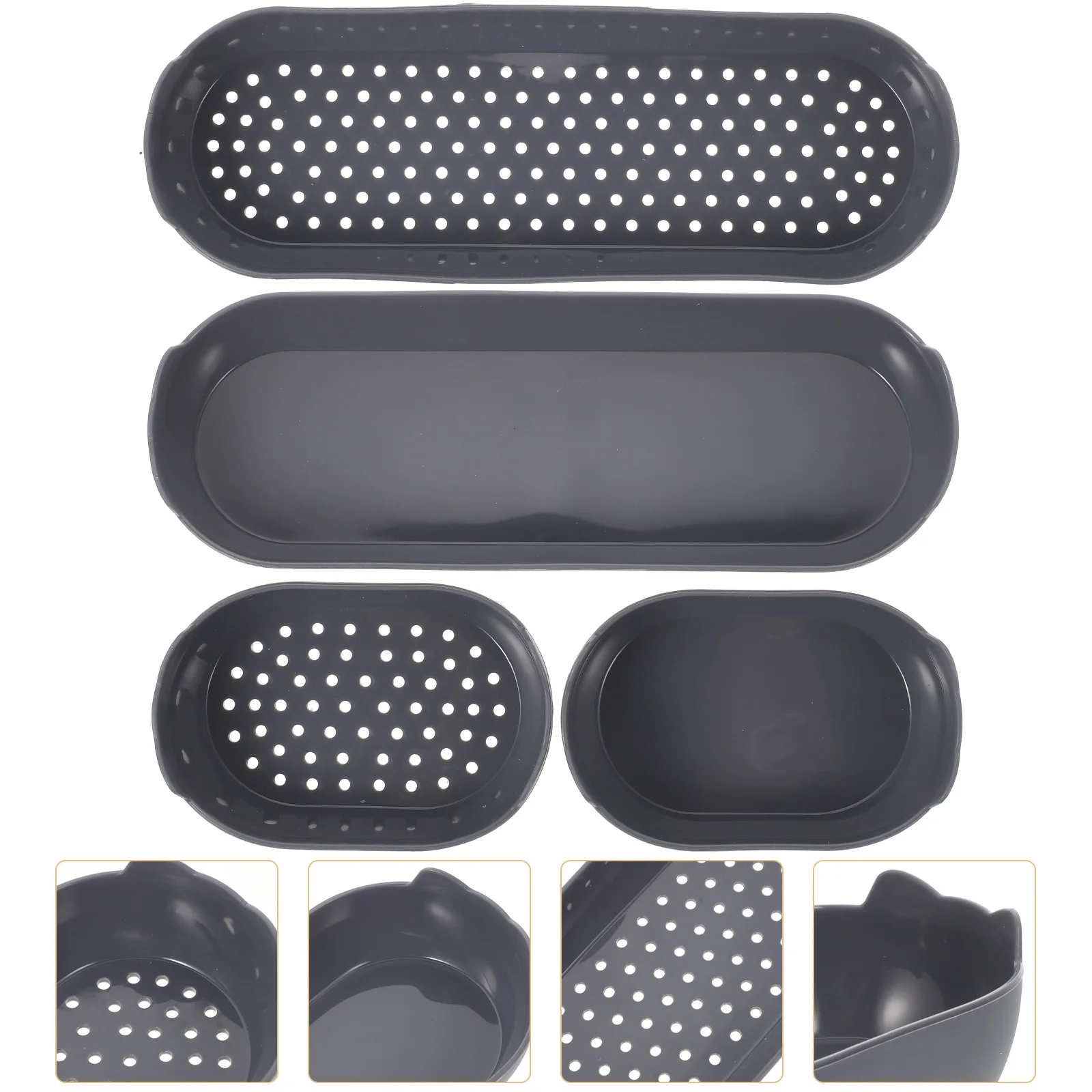 

4Pcs Non-stick Bread Pans Kitchen Baking Pans Heat-resistant Silicone Molds Cake Accessory