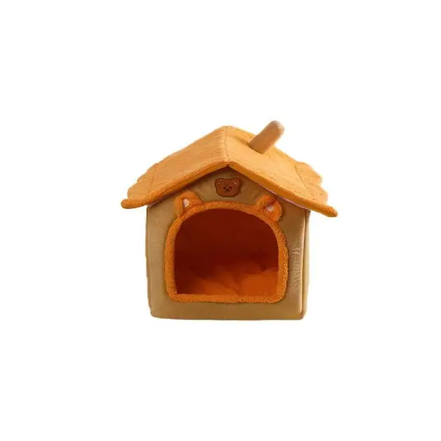Cat House Semi-Enclosed Four-Season Universal Pet Nest Small Pet Shelter Washable Pet Supplies 4
