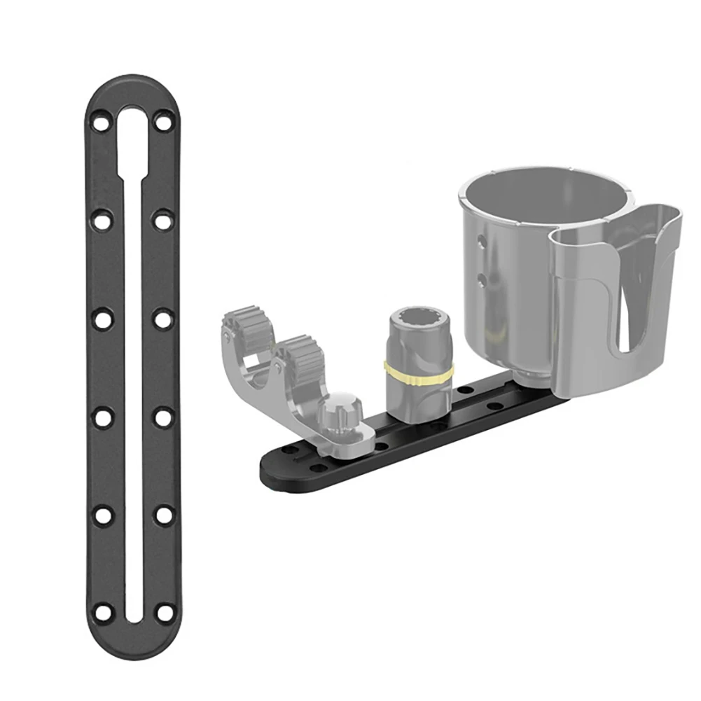 Kayak Fishing Rod Holder Kayak Slide Rail Bracket Base, Nylon Durable Versatile Track Mount Rod Holder for Kayak Fishing Boat canoe marine boat nylon fishing dinghy deck hinge brand new durable nylon fitting hardware kayak deck hinge mount