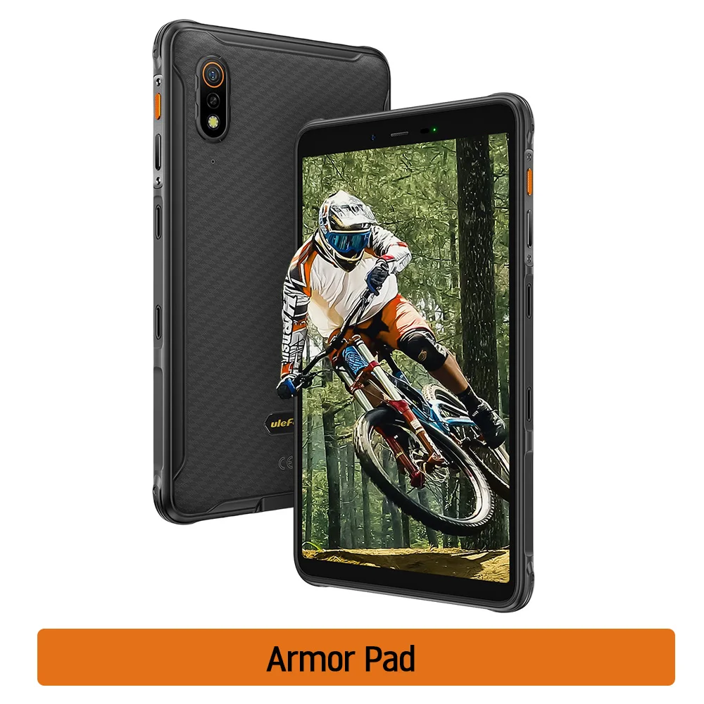  Ulefone Armor Pad - Tablet resistente (WiFi+celular), 7650mAh,  tableta impermeable IP69K de 8 pulgadas, octa Core 4 GB + 64 GB Android 12,  altavoces duales 4G, conector de expansión uSmart, 13MP + : Electrónica