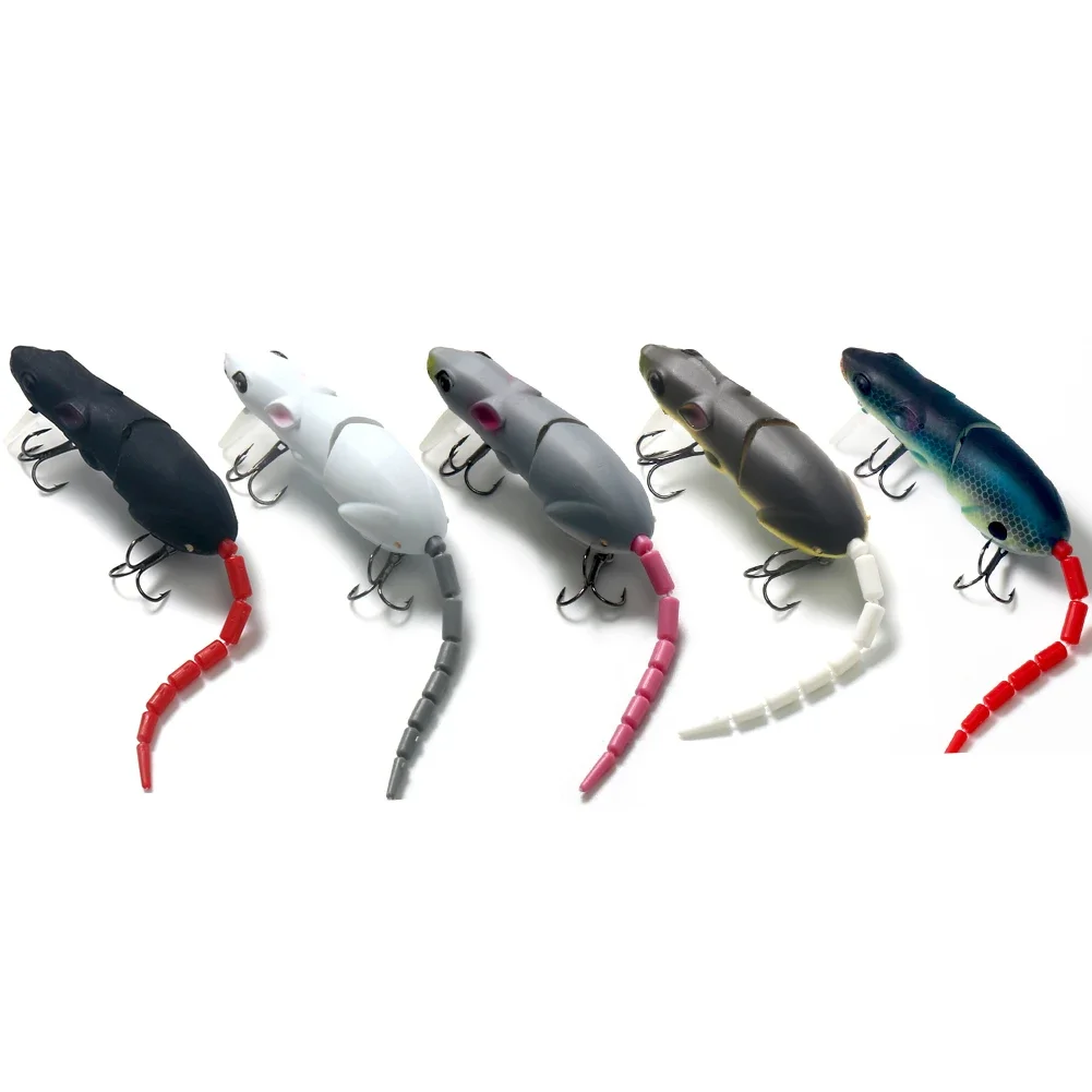 15.5CM Mouse Lure Artificial Plastic Rat Bait 155mm 15.5g Simulation Mouse Fishing Lure Crankbait Fishing Bait Pesca Pike Lures