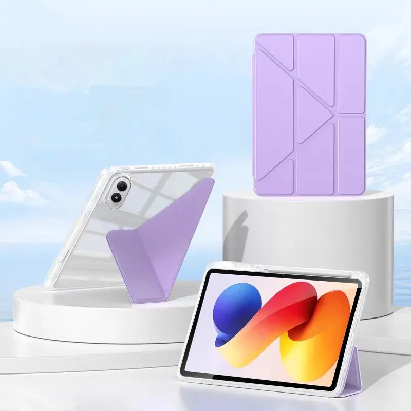 Magnetic Fold Stand Tablet Case with Pen Slot