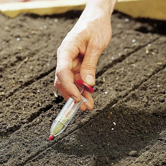 Fecskendő Vetőmag Tálca Műanyag -Adagoló Gyorsan És Hatékonyan Kézi Kertészeti Szerszám - Image 2