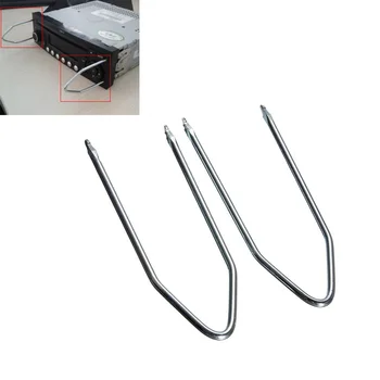2 pezzi strumento di rimozione rilascio stereo per autoradio chiave di rimozione accessori per utensili per auto universale 7.87 "per camion SUV per auto 1