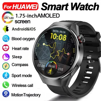 2025 Nuovo GT5 Aggiornamento Astuto Della Vigilanza Degli Uomini Watch5 Pro AMOLED HD Schermo Chiamata Bluetooth GPS Traiettoria NFC Frequenza Cardiaca Bussola SmartWatch