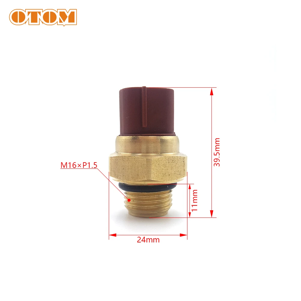 Engine coolant thermostat thermostat housing cover OTOM Motorcycle Water Tank Thermostat 65℃ 80℃ 85℃ 88℃ Fan Radiator Temperature Sensor Switch Motocross Universal Accessories