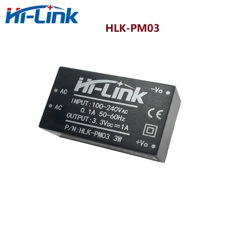 2 pcs/lot Hi-Link HLK-PM03 220v 3.3V 3W AC DC mini size isolated step down power supply module