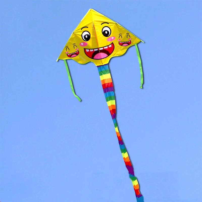 free shipping cartoon kite flying outdoor toys for kids ripstop nylon smiling face kite dog kite  outdoor games professional koi free shipping freilein kite accessories professional kites flying stunt kite trainer kite factory ripstop nylon quad line kite