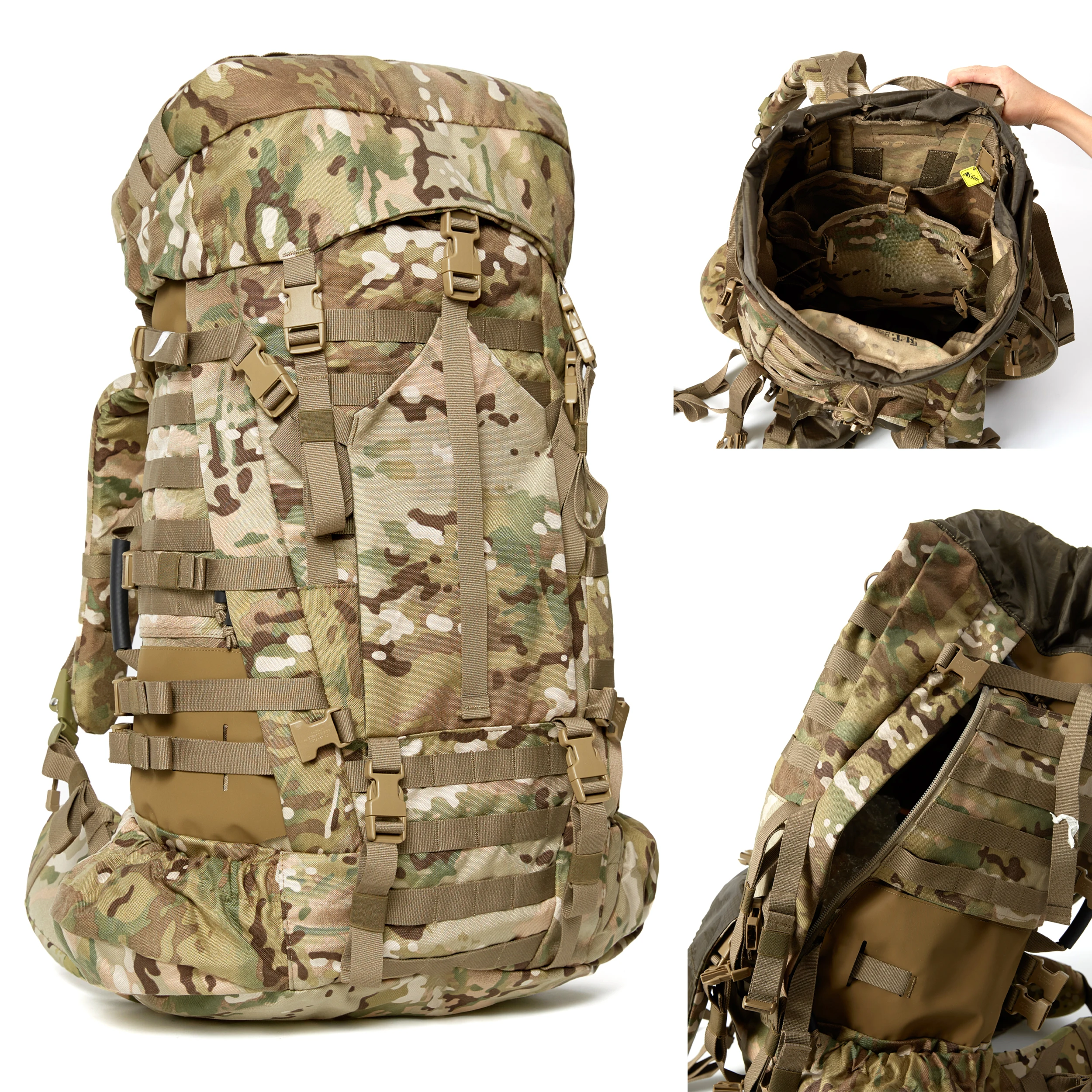 100l Grote Capaciteit Leger Tactische Rugzak Waterdichte Multicam Rugzakken Trekking Outdoor Molle Met Tactisch Aanvalspakket