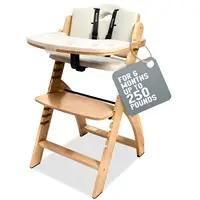 3-in-1 Convertible Wooden High Chair