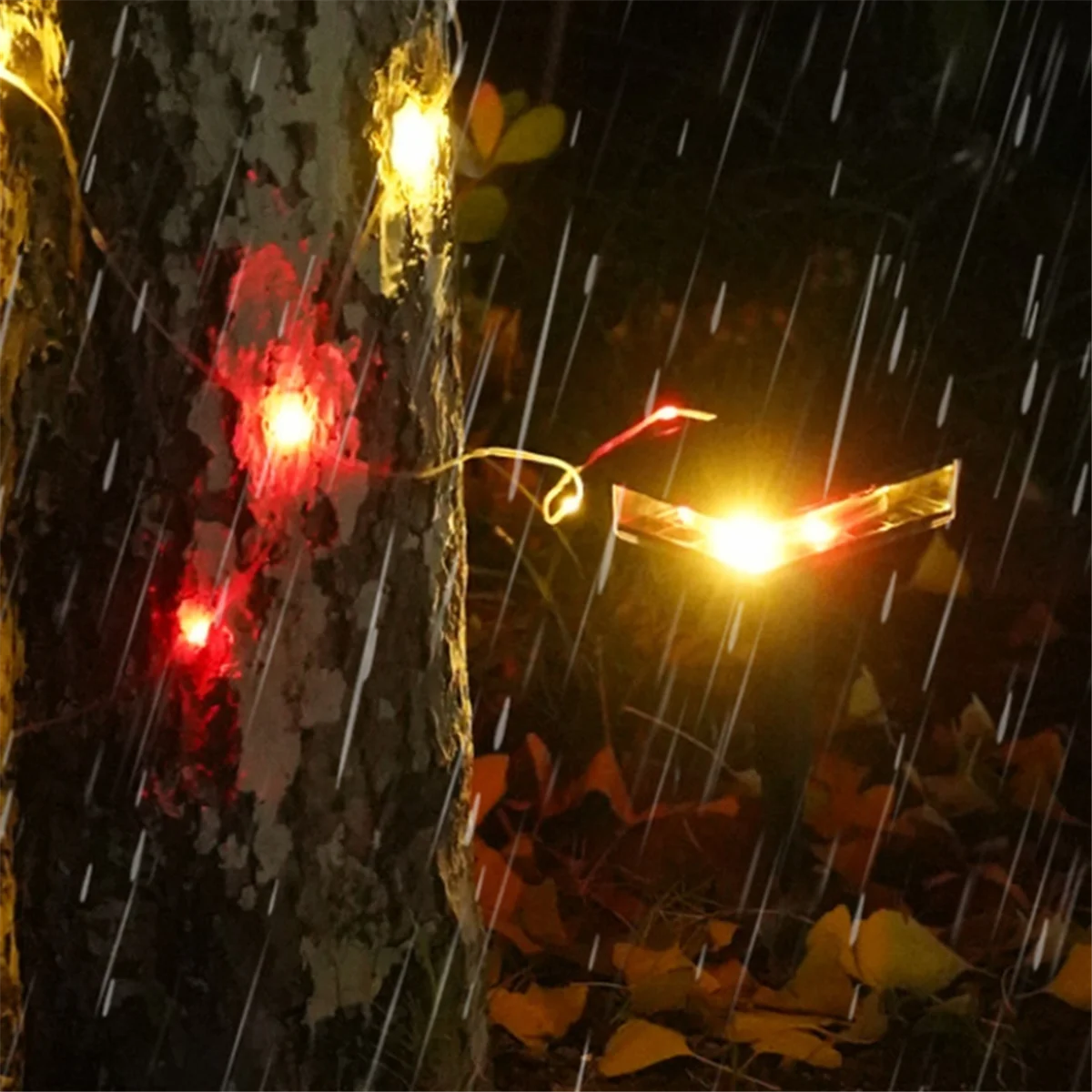 BAAU Solar Pathway Lights LED Solar Light Outdoor Lamp String Lights Outdoor Waterproof for Yard Walkway Garden Holiday Light