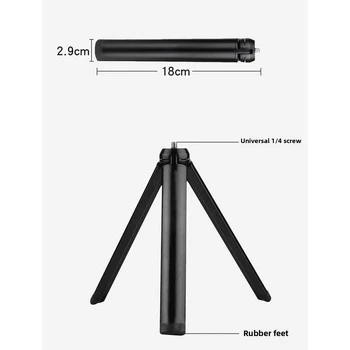Mini Treppiede in Lega di Alluminio Adatto per Stabilizzatori Gimbal DJI Zhiyun Feiyu, Fotocamere DSLR, Monopiede e Supporto da Tavolo