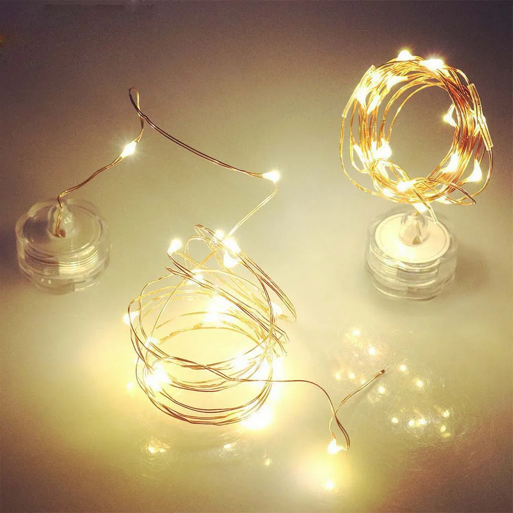 

4M 40 LED Lighting Strings Waterproof Battery Copper Wire Fairy Lights Xmas Holiday Wedding Decoration Strip Lights LED Lamp