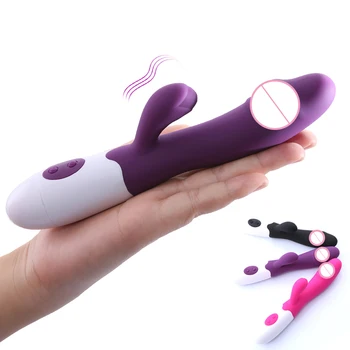 NEW G Spot Dildo Rabbit Vibrators For Women Dual Vibration Silicone Masturbation Female Vagina Clit Stimulation Massage Sex Toys 2