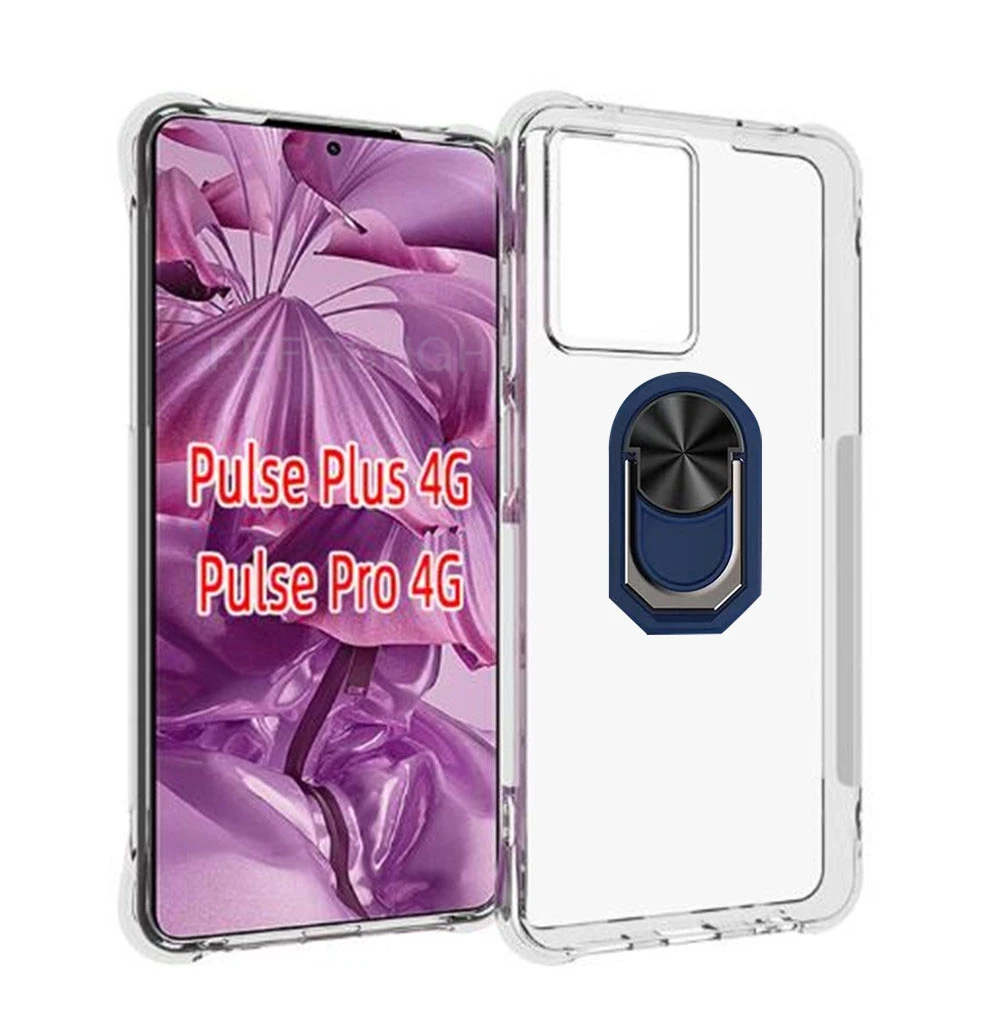 Enhanced Back Finger Ring Soft TPU Silicone Case