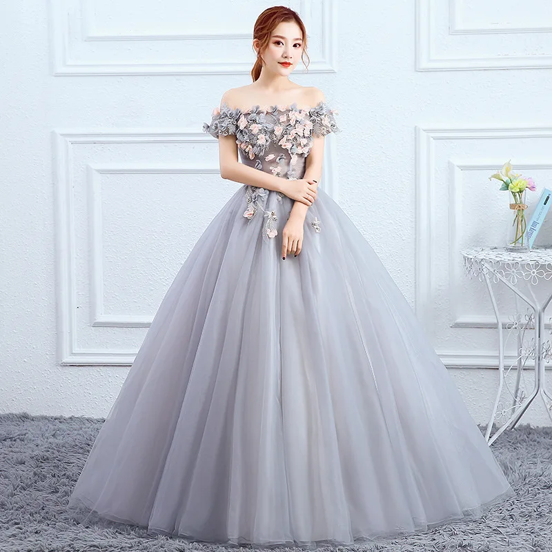 DSP eleganti abiti Quinceanera con spalle scoperte con Appliques Vestidos De 15 asenos quinceaeceras 2024 abito da sera da ballo image
