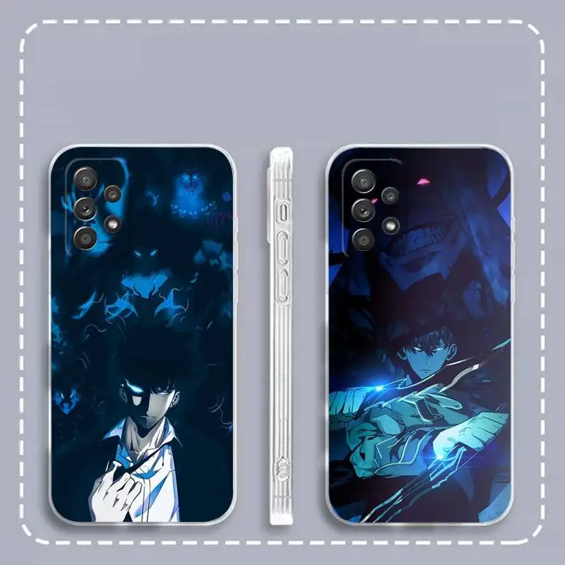 

Solo Leveling Comic Cool Phone Case For Samsung Galaxy S 23 22 21 20 10 9 8 7 6 Plus Ultra 5G Edge lite Transparent Soft Cover