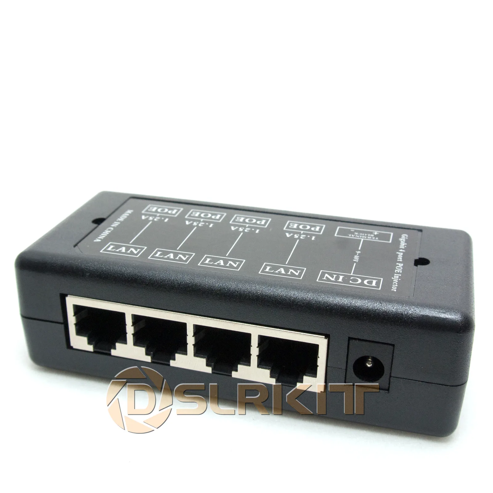 4포트 기가비트 패시브 PoE 인젝터 미드스팬 이더넷 어댑터 48V1A 48와트 PSU