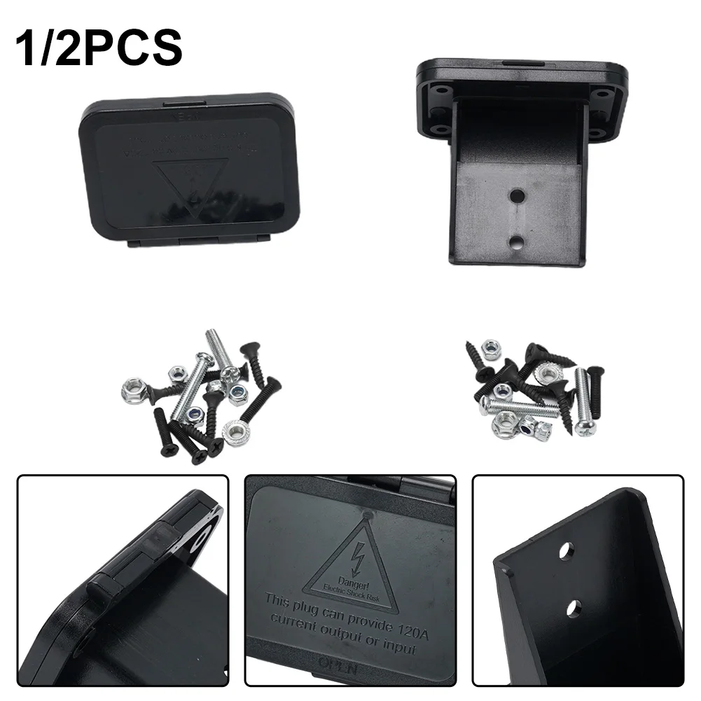 Description Picture 3 of item50A/120A FOR Anderson Plug Flush Mount Bracket Panel Bracket With Cover For Caravan Automobile Ships Part Replcement Accessories