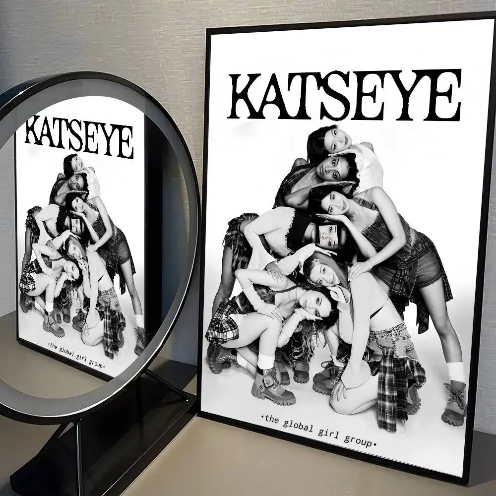 SAFHUER KATSEYE Poster Mural Décoratif Sur Toile Motif Groupe De