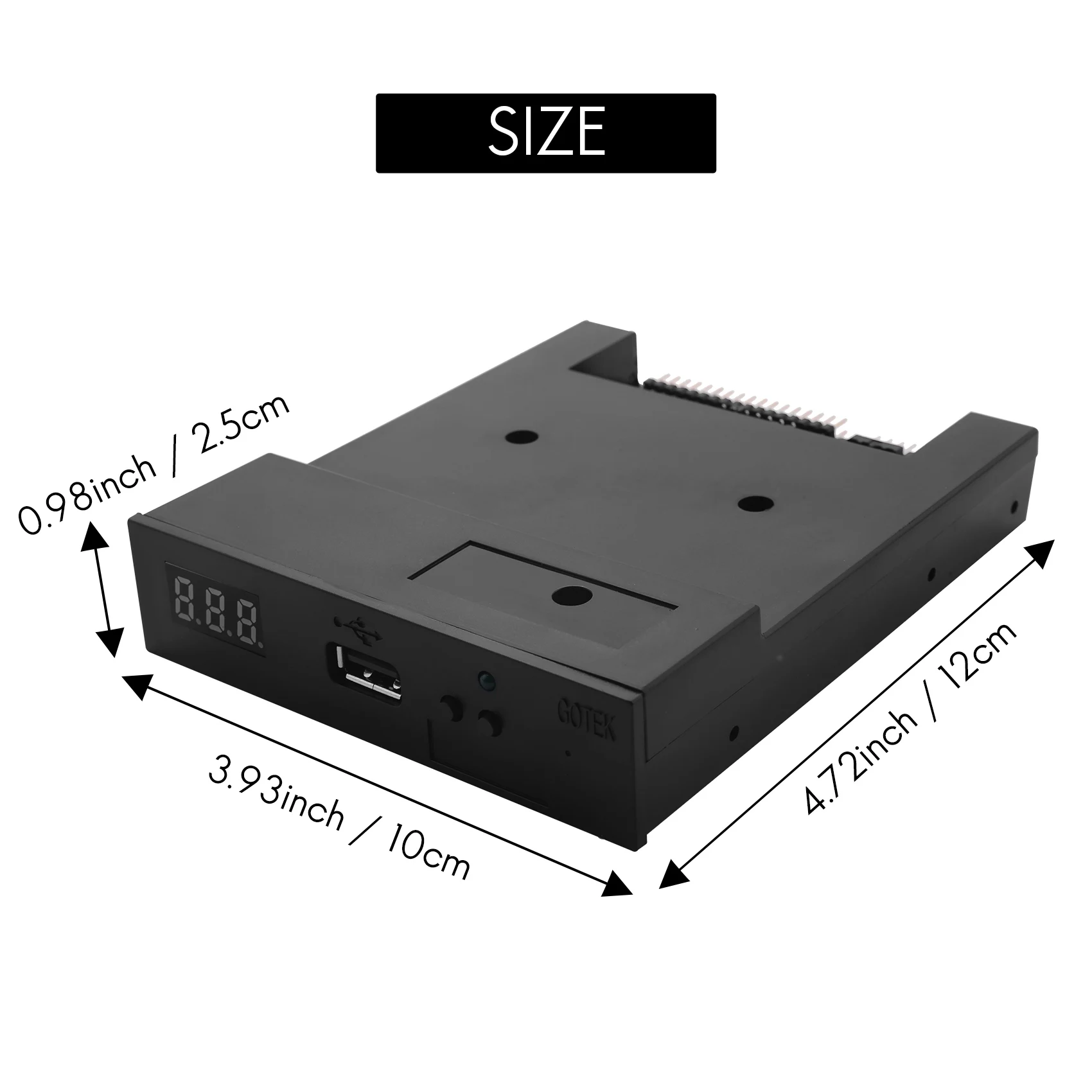 AB02 SFR1M44-U100K Black 3.5 inch 1.44MB USB SSD FLOPPY DRIVE EMULATOR for YAMAHA KORG ROLAND Electronic Keyboard GOTEK