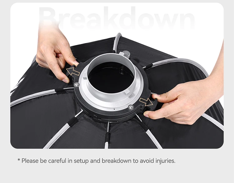 Description Picture 5 of itemUlanzi 60cm 80cm Softbox Octagon Umbrella Light Box With Standard Bowens Mount For Flash Light Photography Studio Accessories