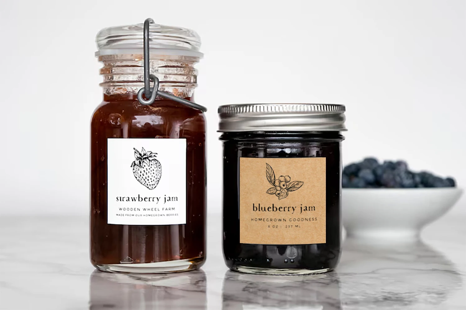 Custom Handmade with Love Stickers – Round & Square Self-Adhesive Labels for Bread, Bak... - SKU CHS13110 - UGI Packaging