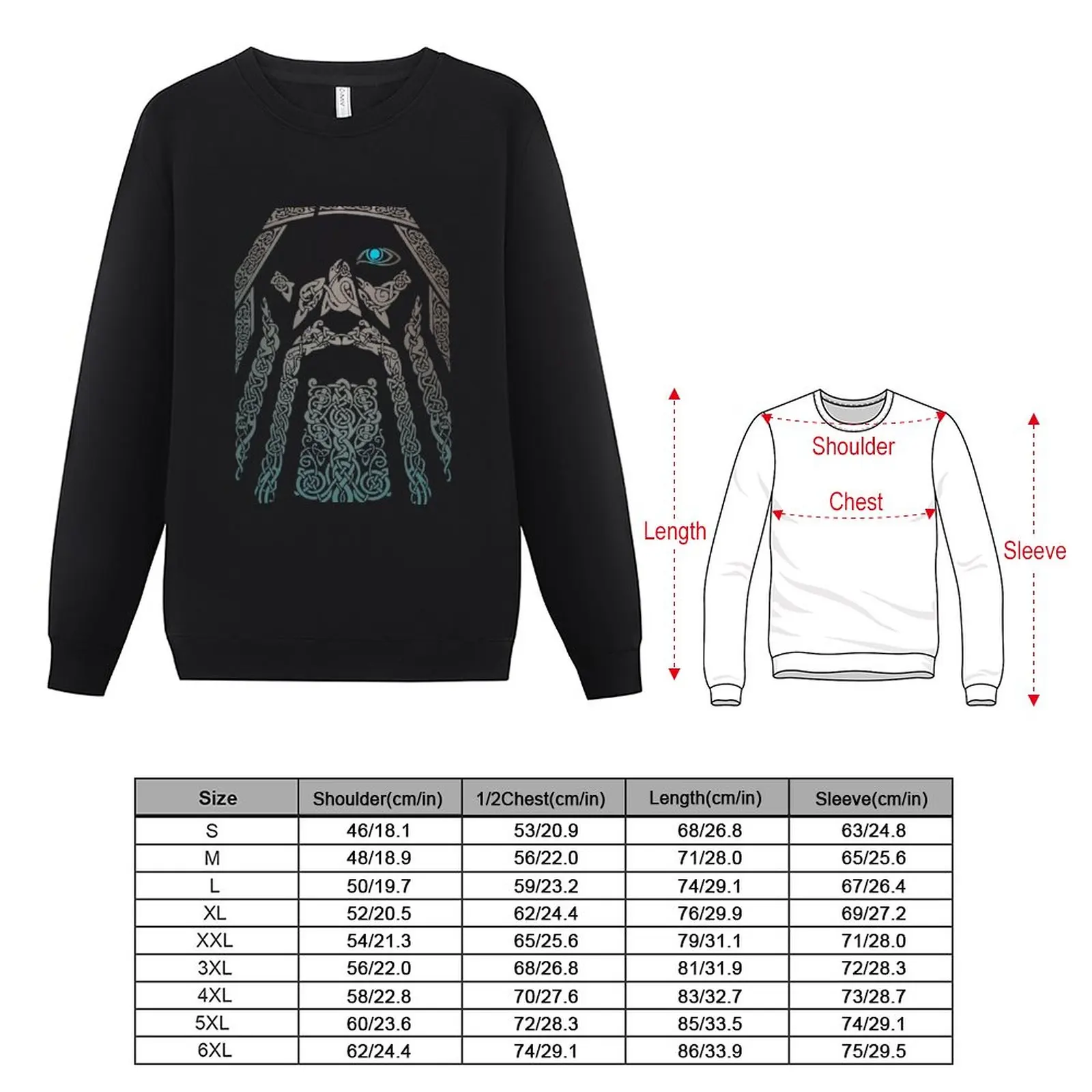 New ODIN Sweatshirt graphic t shirts men winter clothes sweatshirt men
