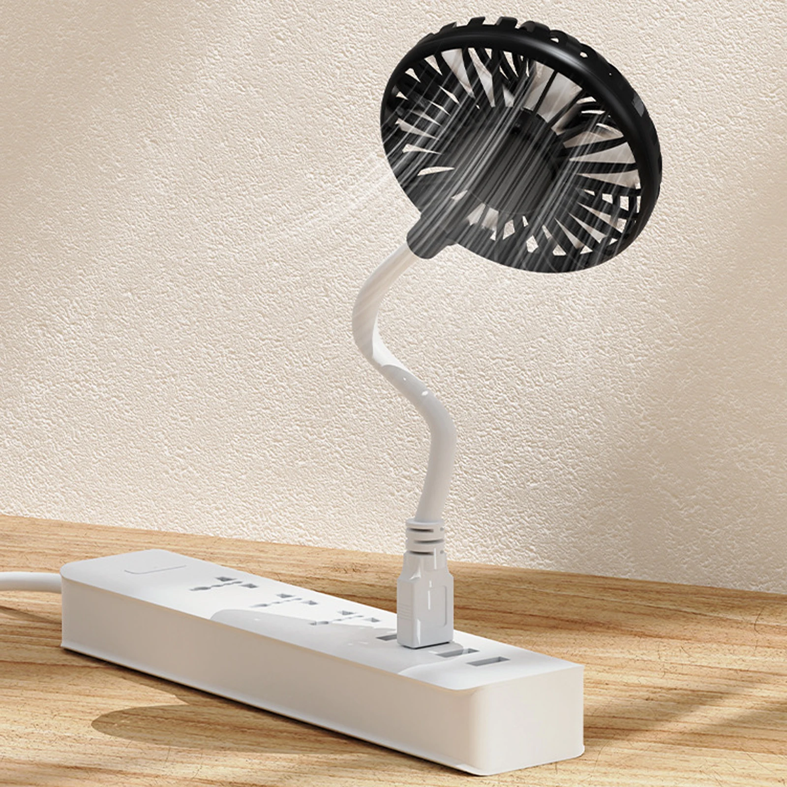 Mini Portable USB Fan Desk Fan Brushless Motor 360° Rotation Pocket Fan Mini Cool Fan Flexible Neck for Laptop or PC Versatile 4