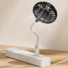 Mini Portable USB Fan Desk Fan Brushless Motor 360° Rotation Pocket Fan Mini Cool Fan Flexible Neck for Laptop or PC Versatile 4