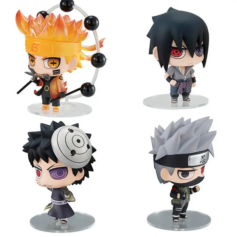 Anime Naruto Action Figure Naruto Sasuke Kakashi Itachi Modello Giocattoli Desktop Decorazione Ornamento Regalo Ragazzo Ragazza