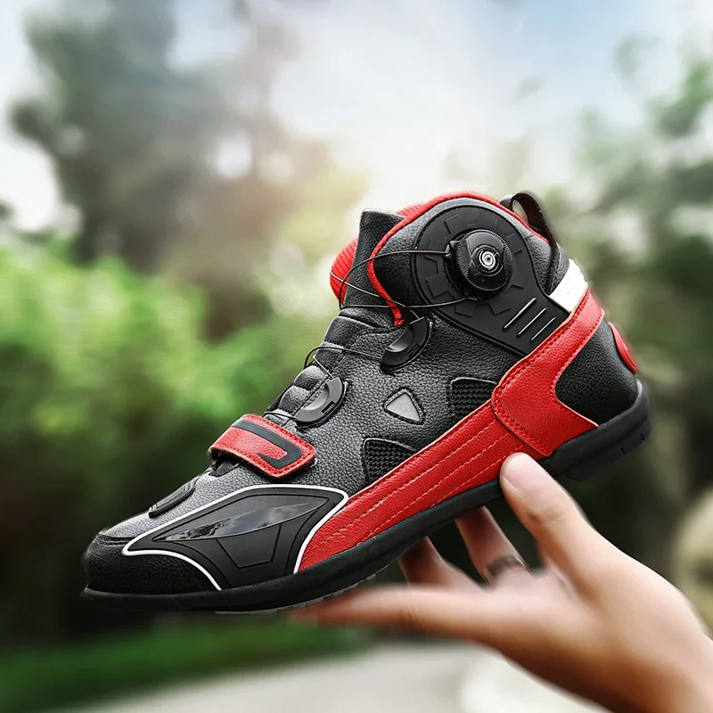 Men-s-Motorcycle-Ankle-Boots-Motocross-Racing-Shoes-Leather ...