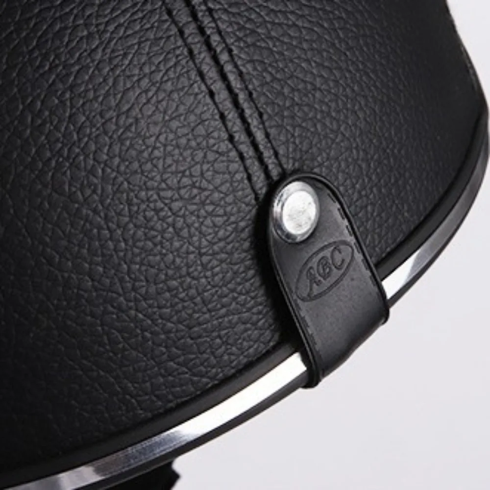 Casque de vélo léger style casquette de baseball, casque de moto rigide de sécurité, demi-casque anti-UV pour cyclisme, casque de motard
