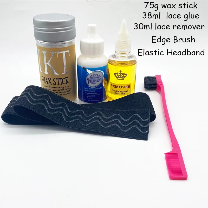 

Набор для установки парика 5 шт., жидкий клей для снятия волос, с щеткой для края, 38 мл