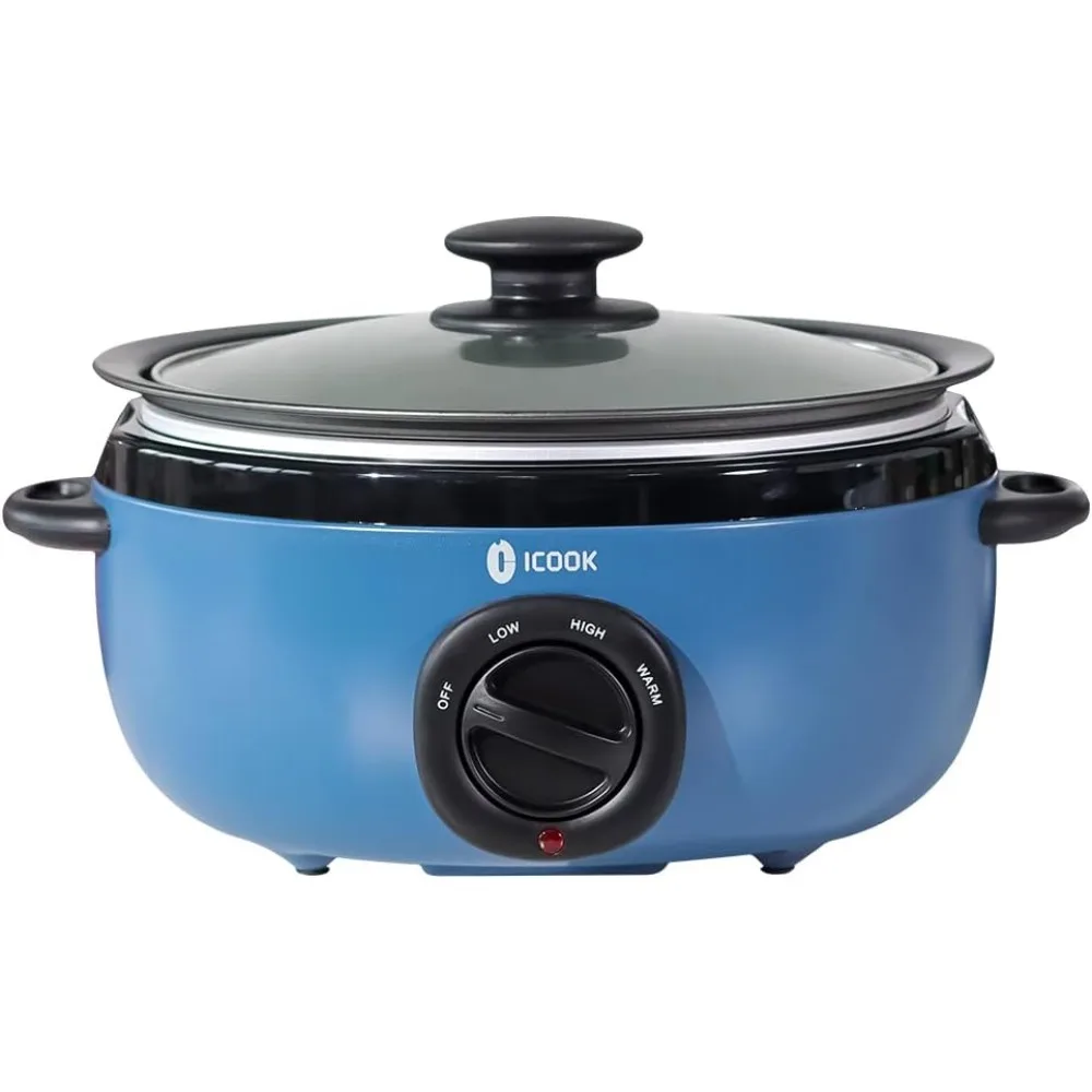 6.5 Quart Slow Cooker,Aluminium Sear/Saut&eacute; Stew Pot Stovetop safe,Dishwasher Safe,Glass