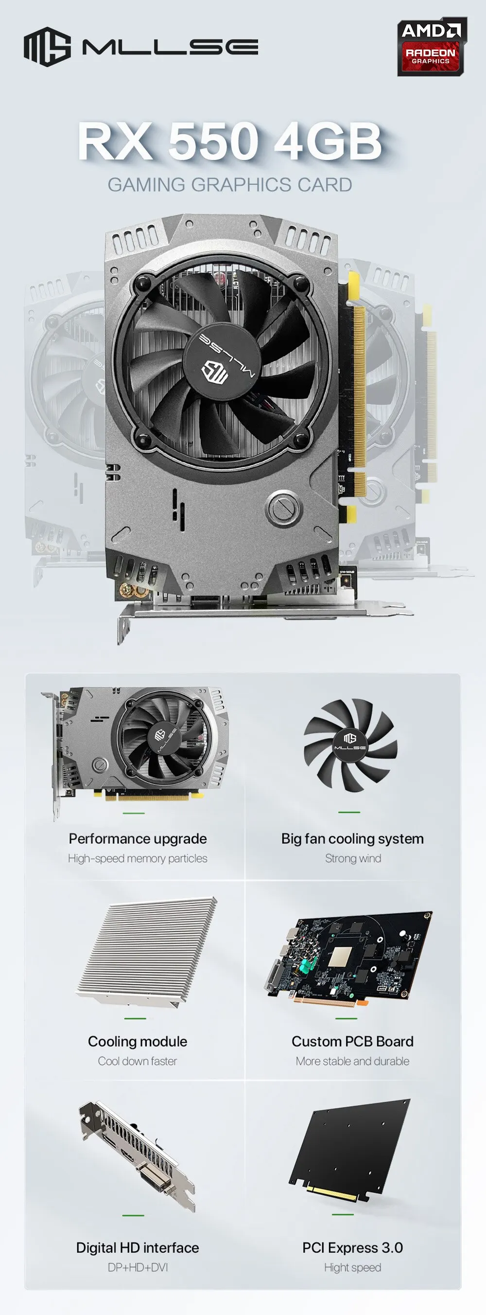 jogos, 4GB, GDDR5, 128 bits, PCIe 3.0x8