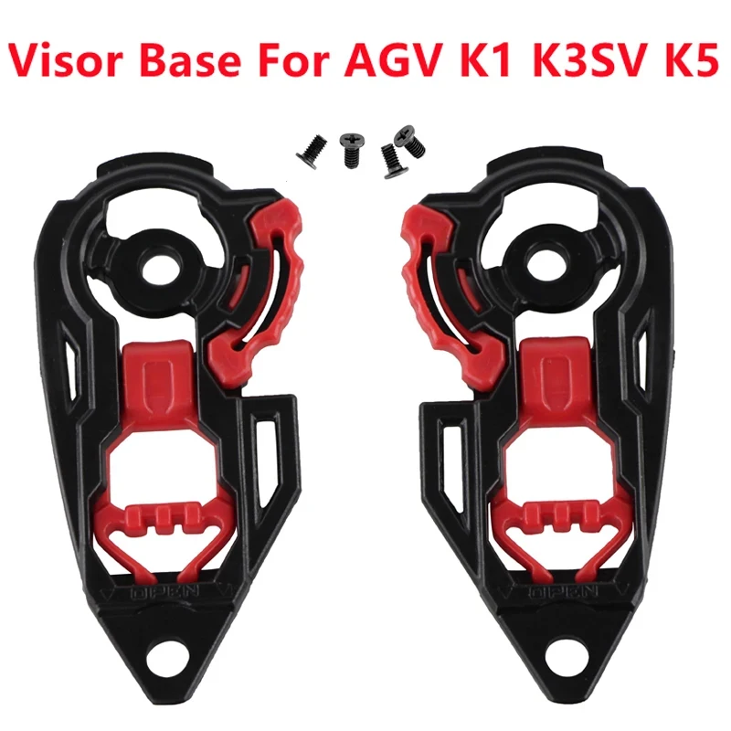 Motorcycle Helmet Parts Accessories Helmet Visor Base Lock for AGV K3 K4 K1 K3SV K5 Casco Moto Mechanism Capacete Shield Lock motorcycle helmet professional racing motocross sportbikes route downhill casque downhill capacete moto off road casco moto