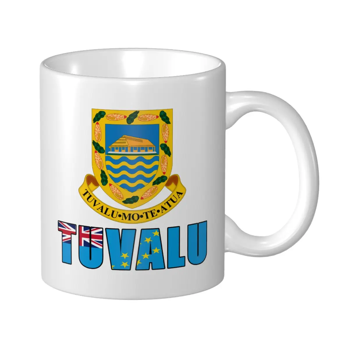 

Mark Cup Mug Tuvalu Letter Flag Emblem Coffee Mugs Tea Milk Water Cup Travel Mugs For Office Home