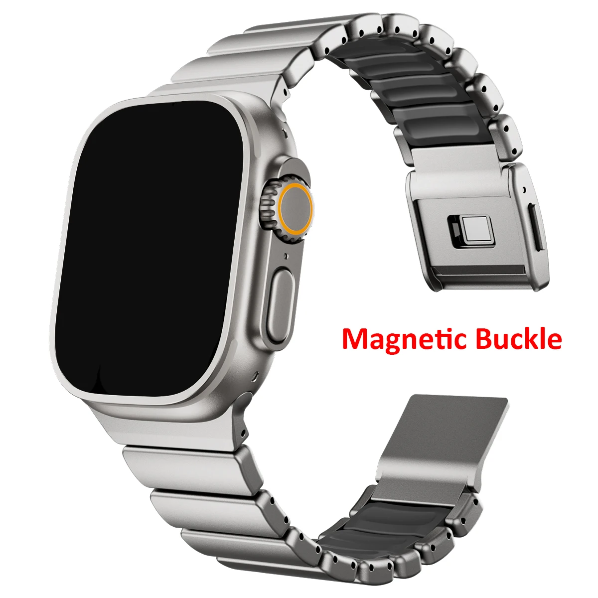 Men's Luxury Stainless Steel Watch Band - Premium Metal Bracelet