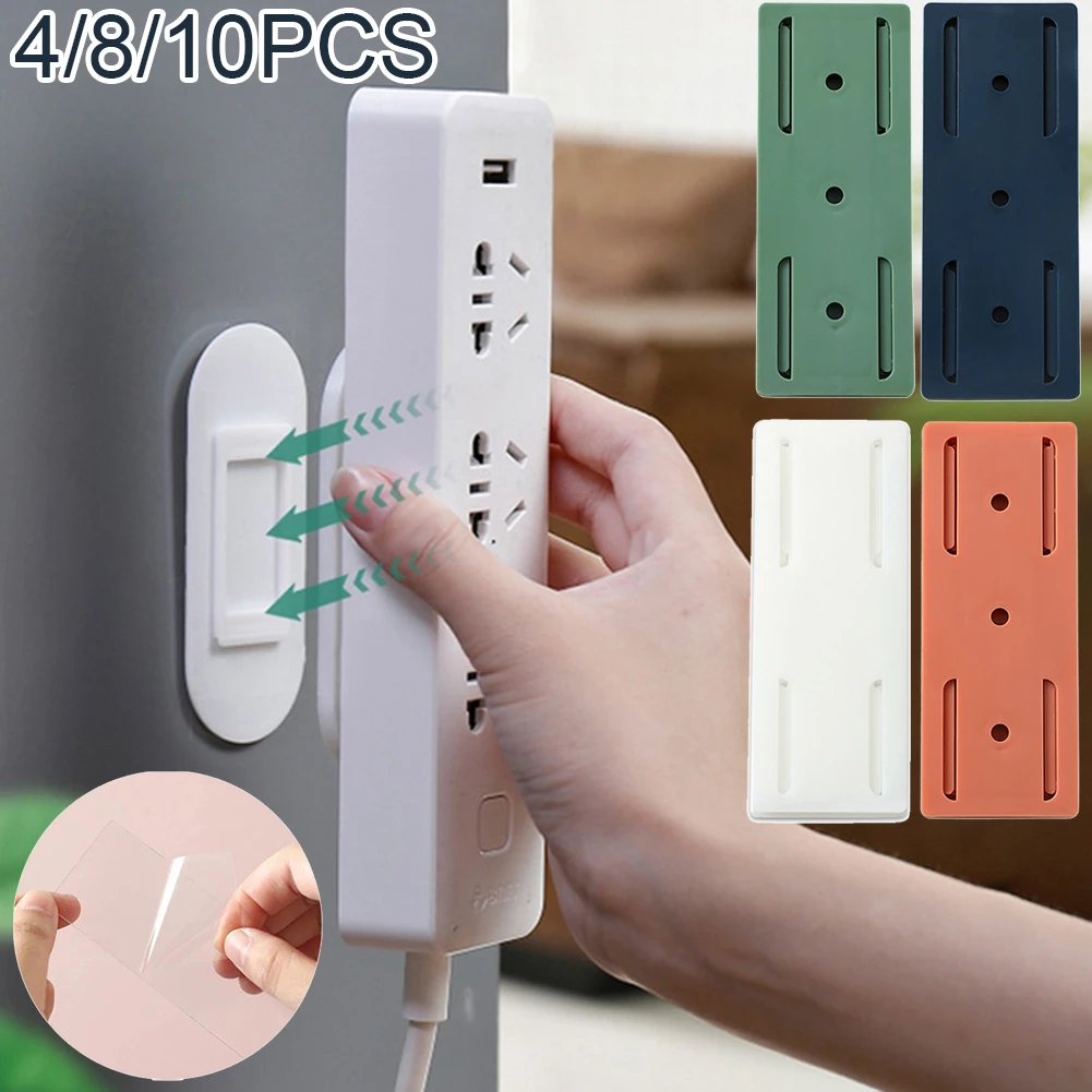 10/8/4PCS Wall Hook Socket Storage Holder Socket Organizer Fixer Punch