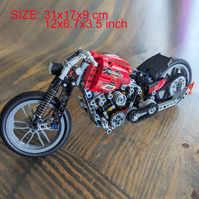Motorcycle Model Building Blocks DIY Kit For Creative Decor main image 1
