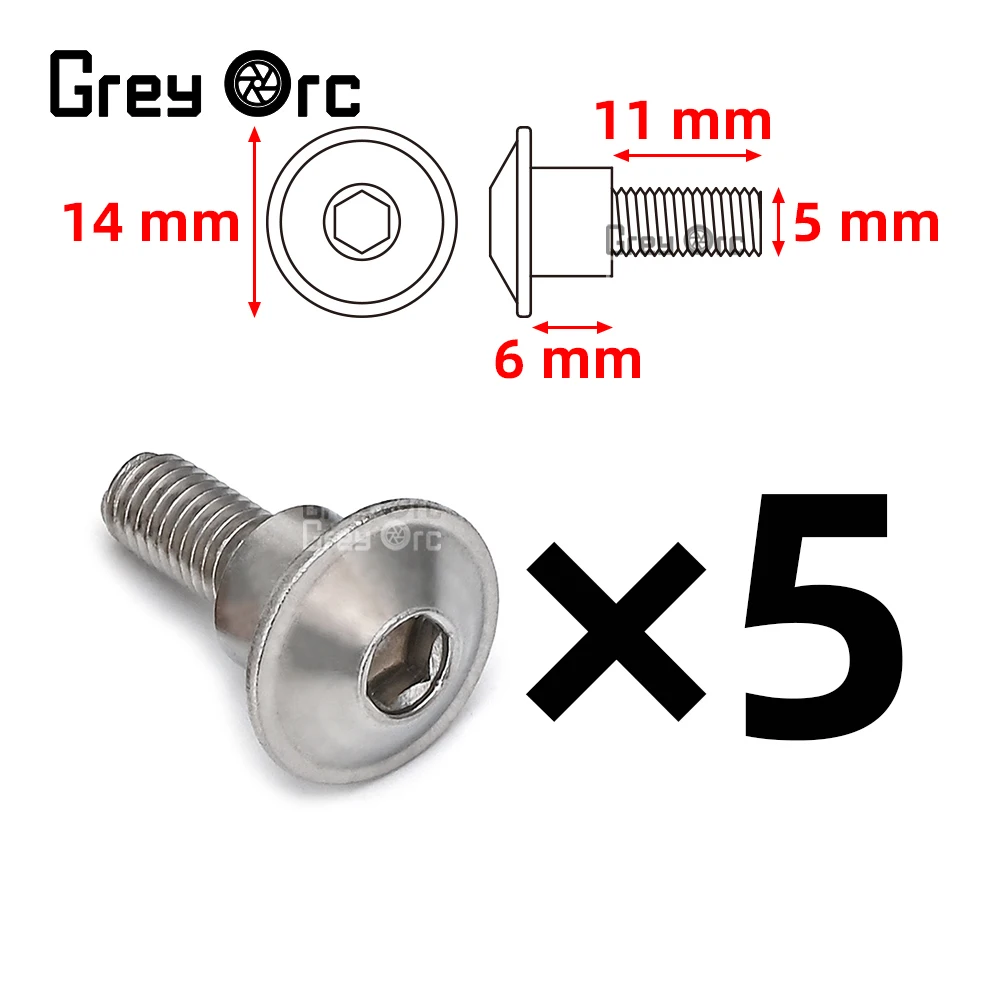 5/10PCS M5 페어링 스테인레스 스틸 나사 스즈키 GSX-1300R GSX-S1000 GSX-8S GSX-8R V-strom 250 650 800 1050 액세서리
