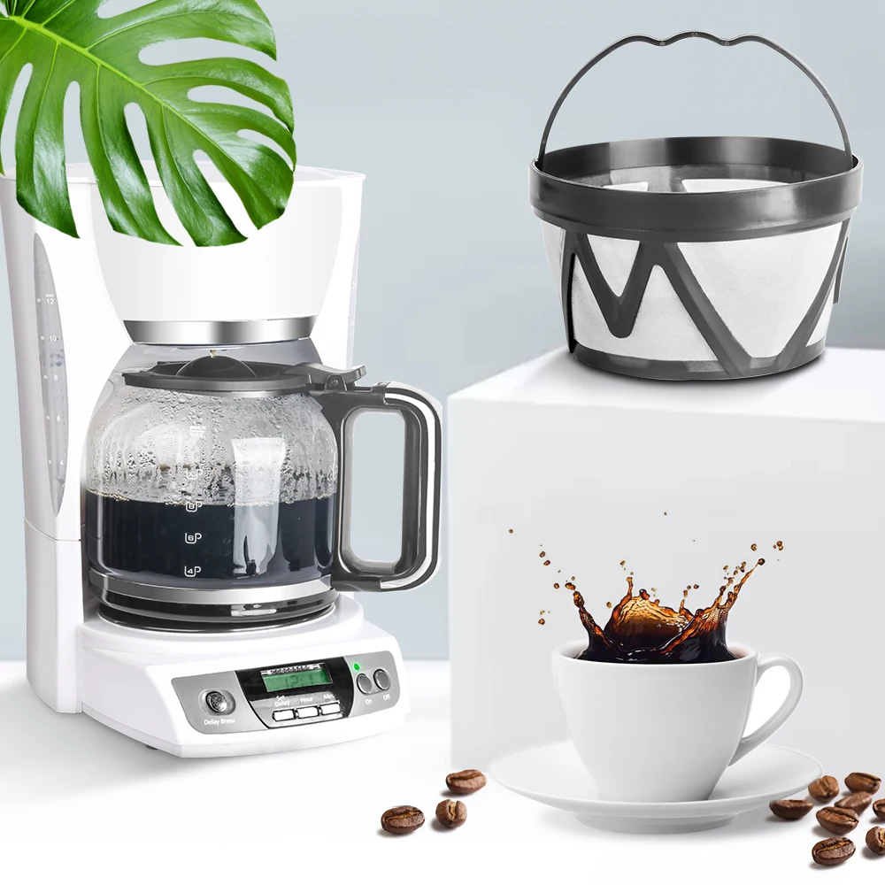 Reusable Basket Permanent Coffee Filter Fits Mr. Coffee Makers Brewers