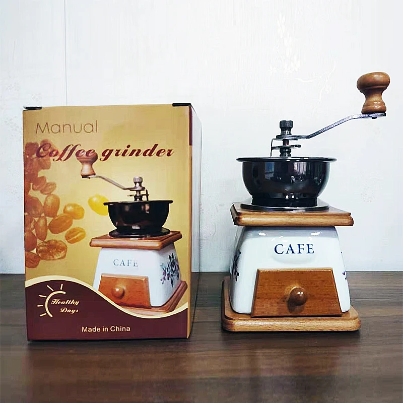 

Ceramic Core Bean Mill Grinder Hand Coffee Machine Coffee Powder Hand Poured Kitchen Drinker Spice