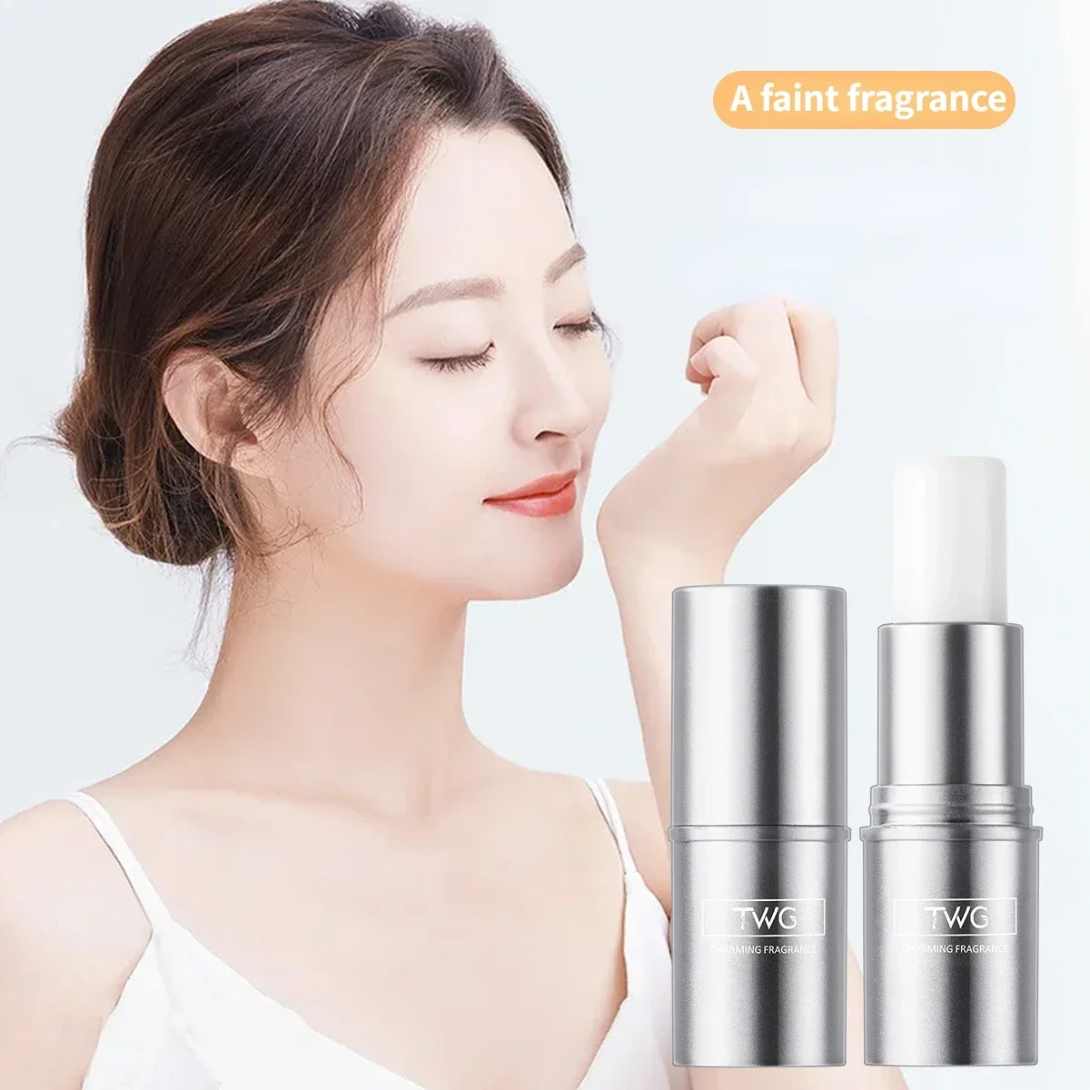 Solid Perfume Stick Female Light Fragrance Lasting Antiperspirant Perfume Stick Student Male and Female Portable Body Balm