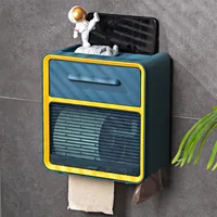 Wall Mounted Tissue Box Toilet Paper Container Holder Bathroom Organizer Accessories Waterproof Toilet Rolls Storage Rack Box 1