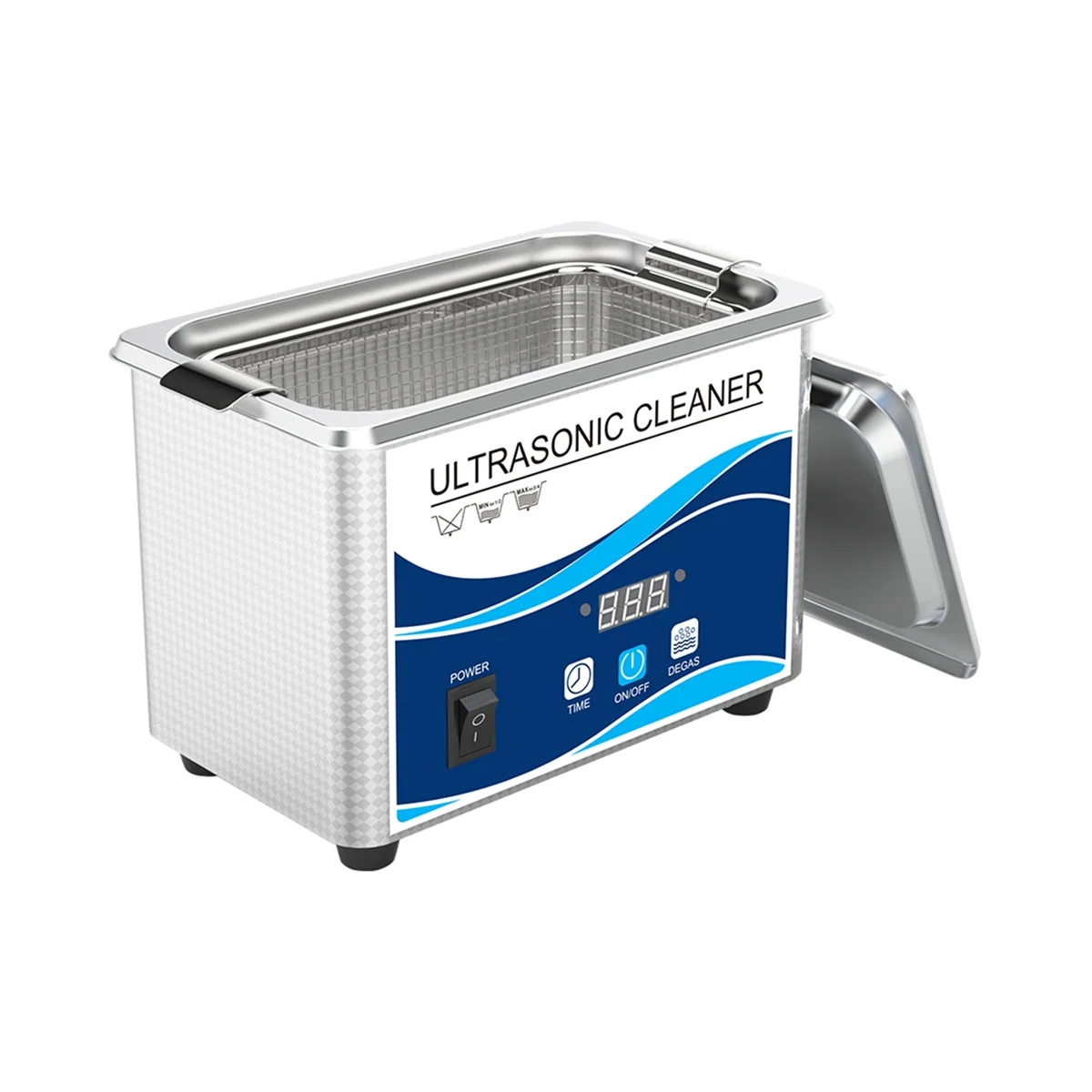 가정용 디지털 시계 쥬얼리 초음파 클리너, 스테인리스 스틸 욕조, EU 플러그, 60W, 800ml