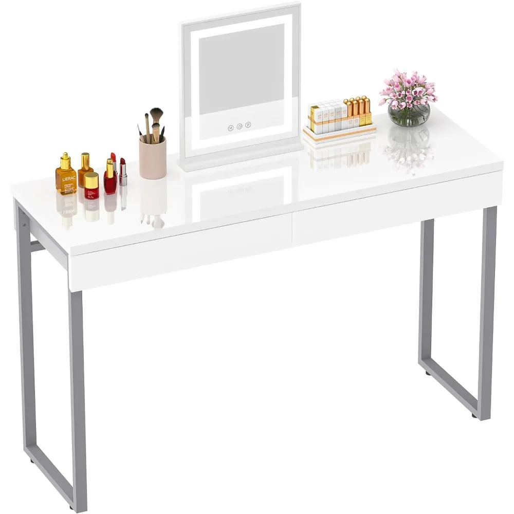 

Makeup Vanity Table Dresser With 2 Drawers Dressers for Bedroom Modern Home Office Computer Writing Desk Make Up Table Dressing