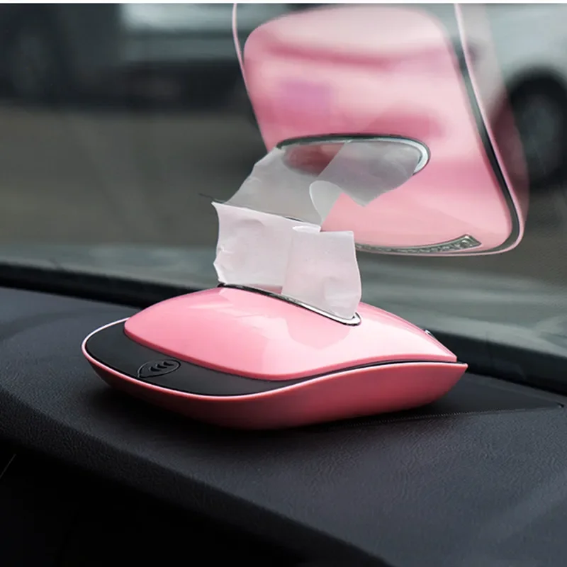 

Household Car Tissue Box Functional Aromatherapy Sun Visor Tissue Box Accessories Holder Paper Napkin Clip Tissue Paper Box